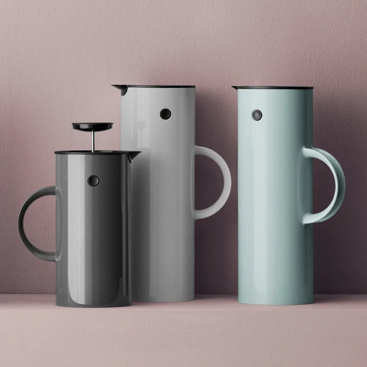 Stelton - EM Pressfilterkanne, 1 l, weiss