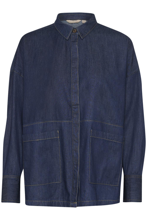 Culture blauwe dames blouse