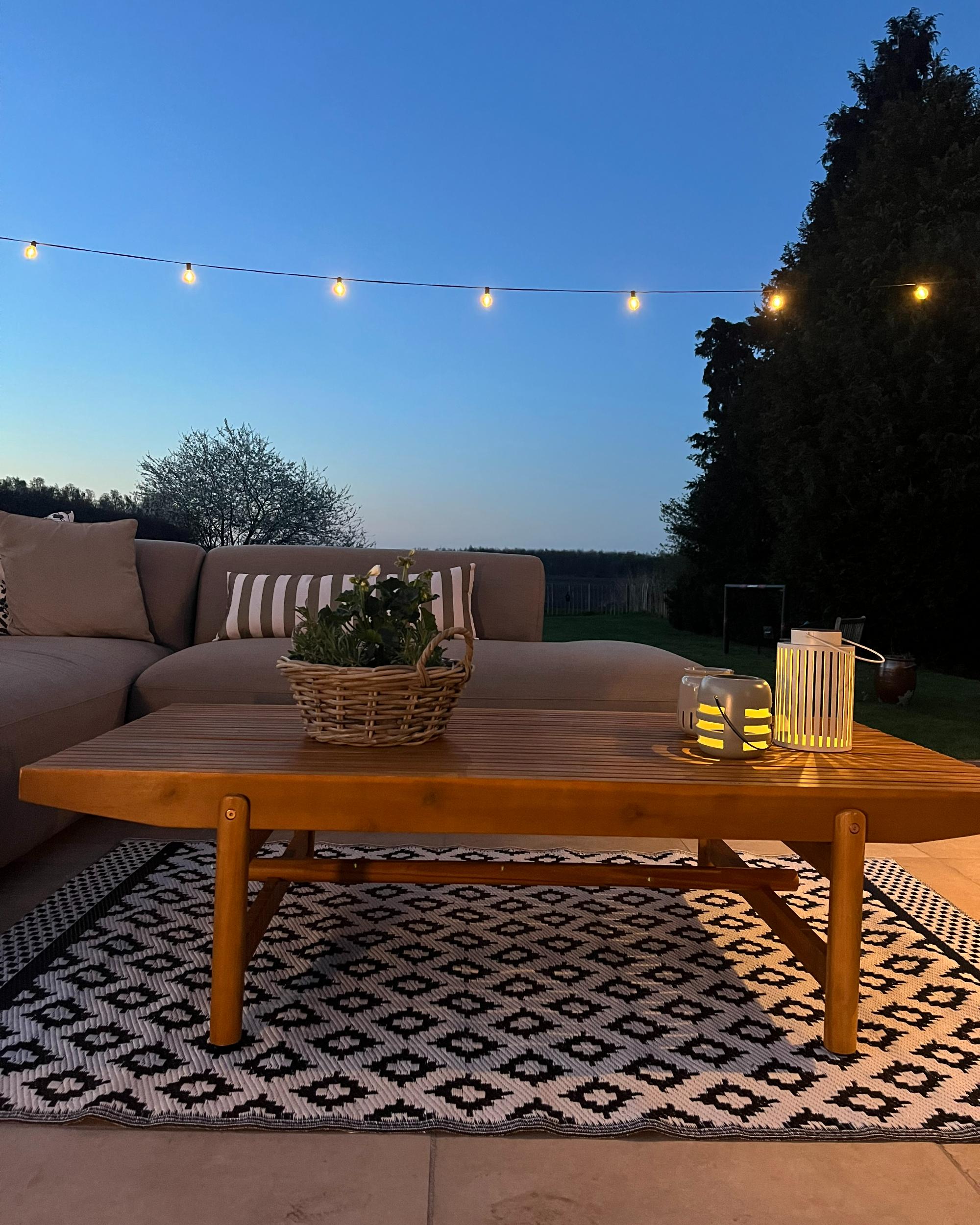 Tuin salontafel GIAVENO 145 cm 79 cm Acaciahout Bruin