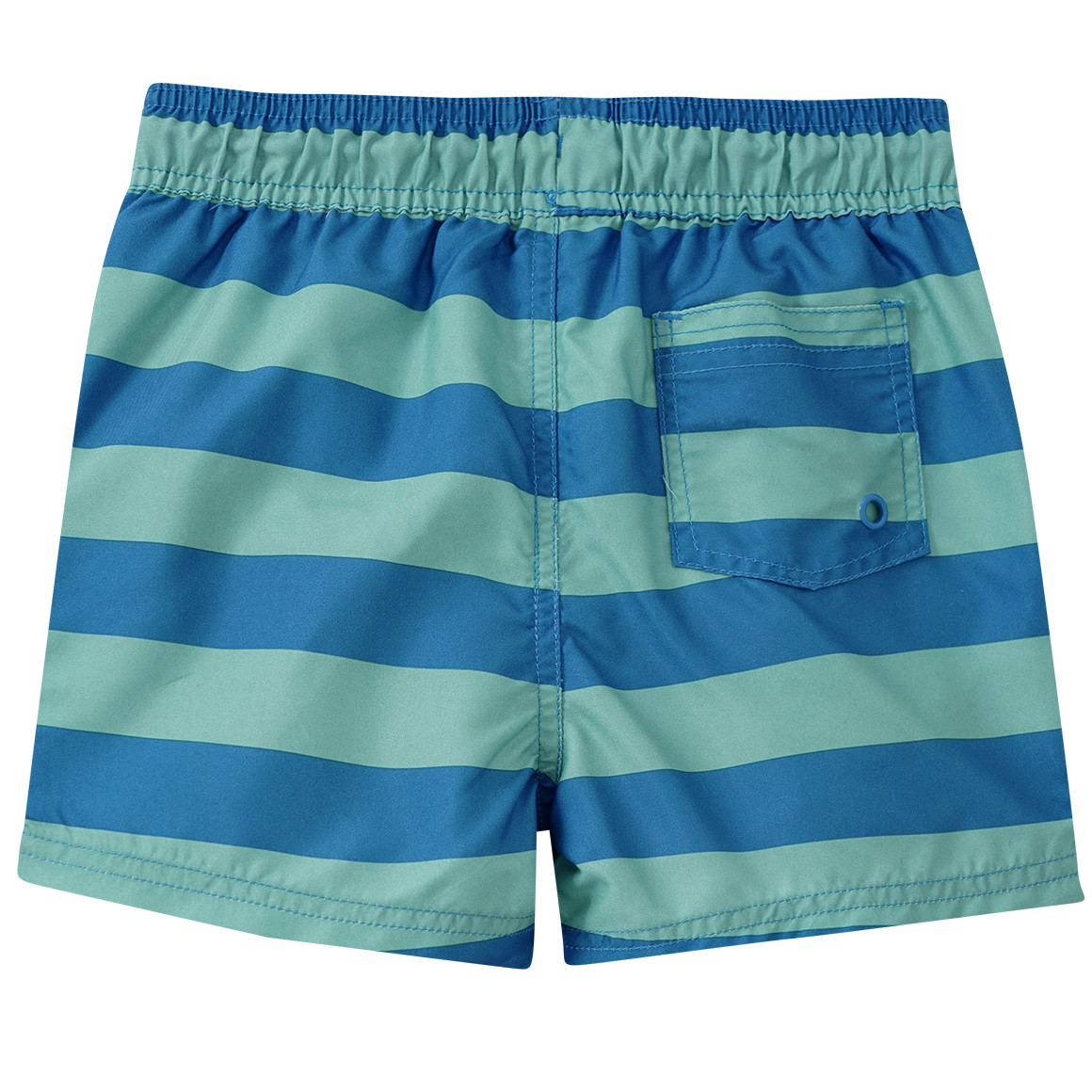 Famy Jungen Badeshorts mit Streifen blau / türkis