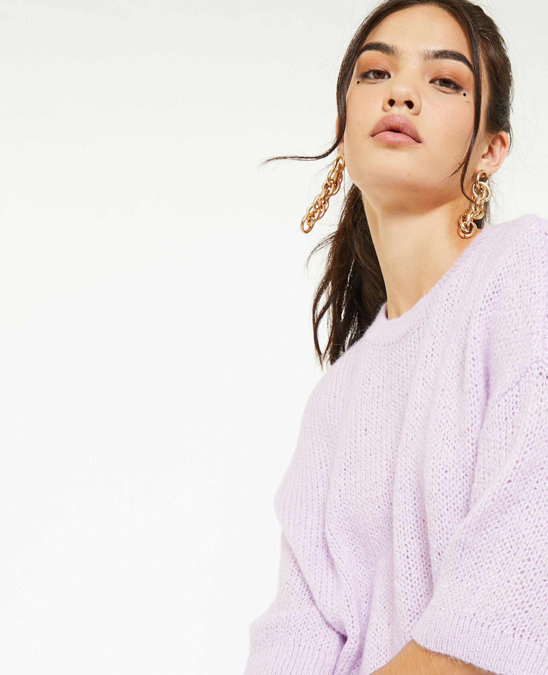 Pull manches courtes - Lilas