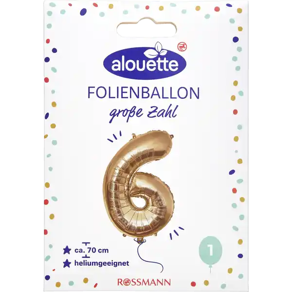 ALOUETTE Folienzahlen 70cm 3-9 messing