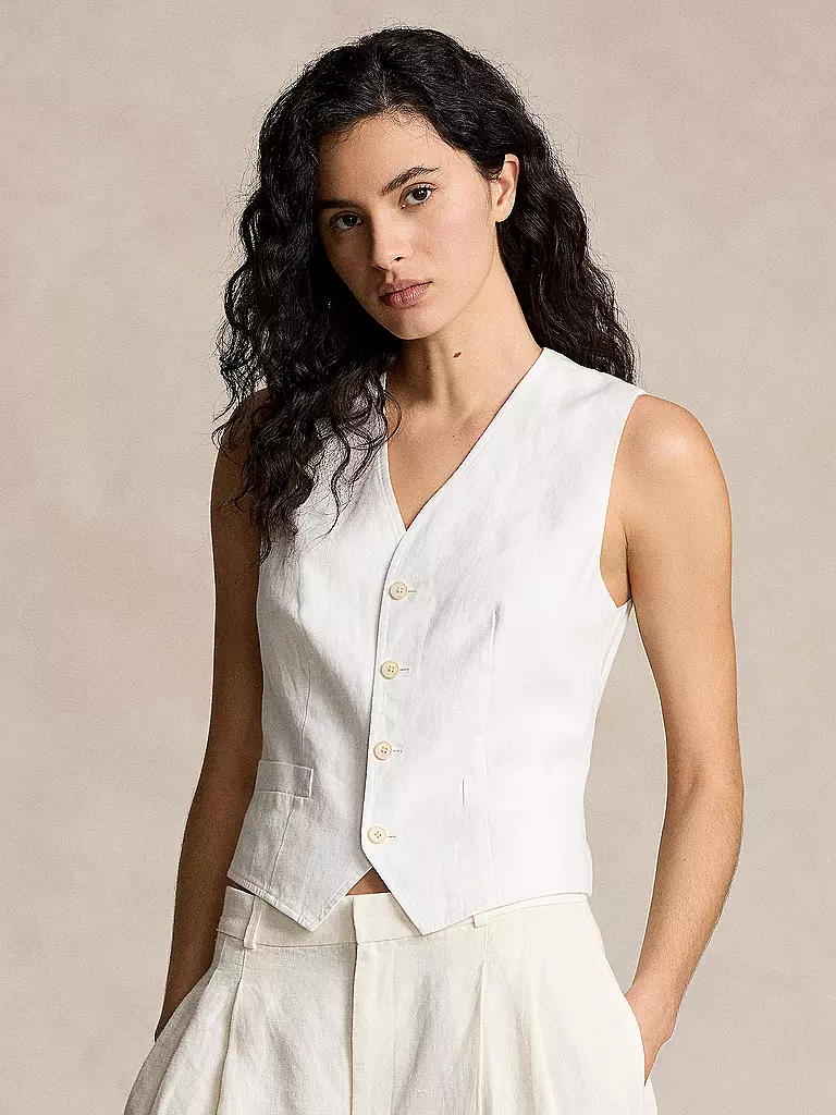 POLO RALPH LAUREN Leinengilet PAULINE weiss