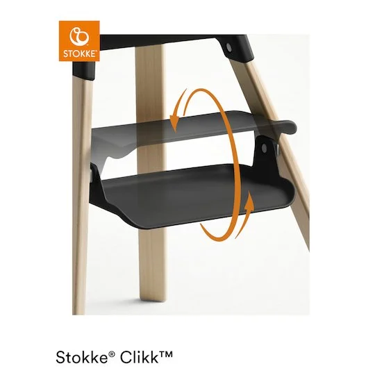 Stokke® Clikk™ chaise haute   Black Natural        de               Stokke®