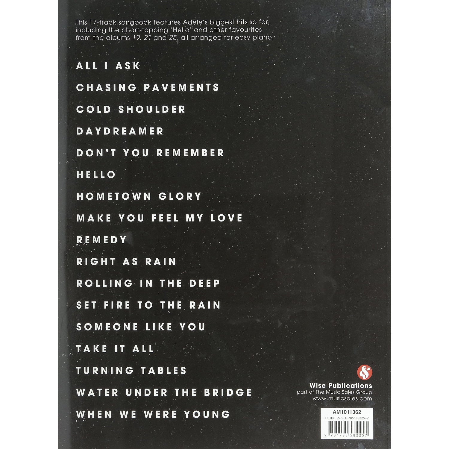 MusicSales Best of Adele Easy Piano - Updated Edition