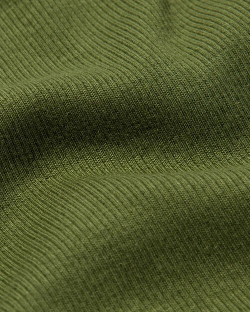 top femme Clara côtelé vert foncé
