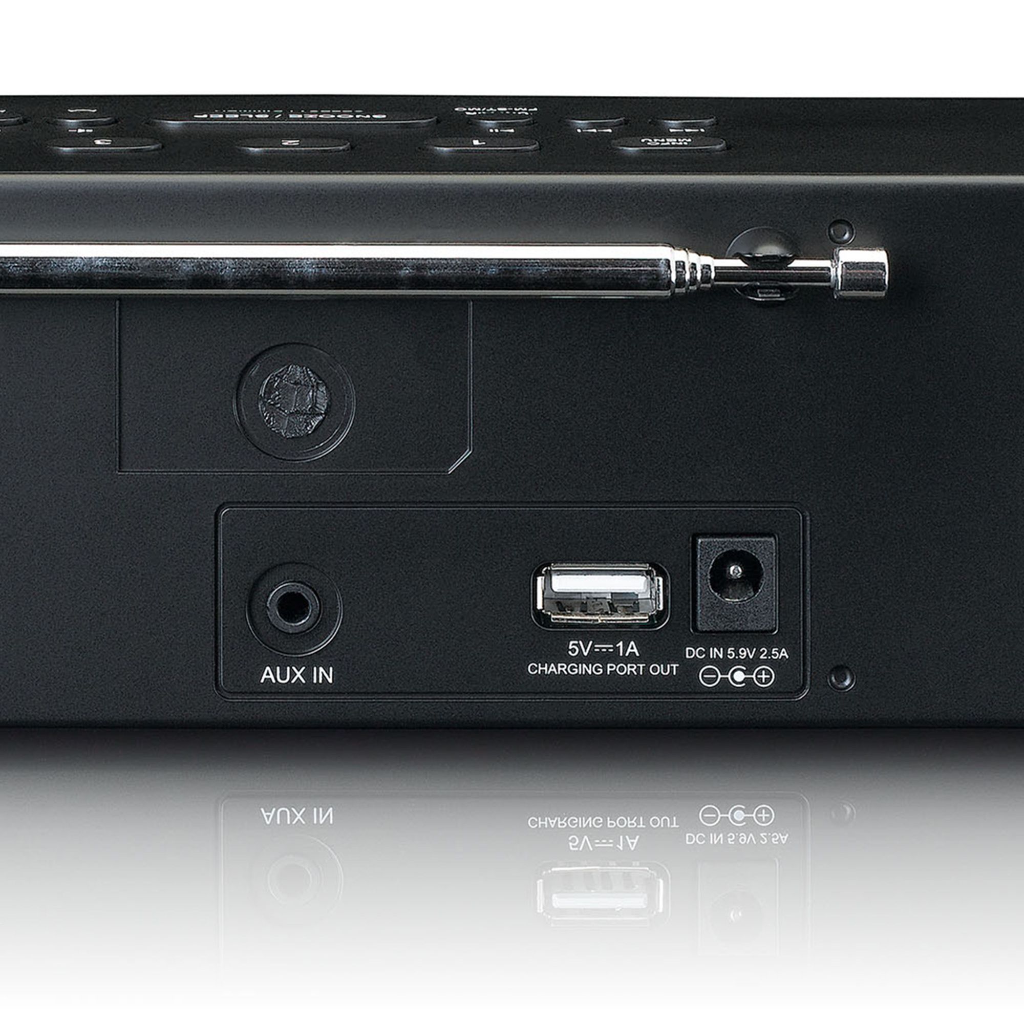 Lenco CR-640BK Stereo FM wekkerradio