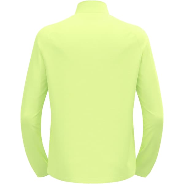 T-shirt running ODLO RUN EASY WARM MIDLAYER 1/2 ZIP SHADOW LIME MELANGE