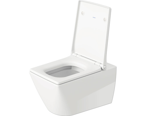 DURAVIT wandcloset Viu, diepe spoeling, open rand, glanzend wit met coating, zonder toiletzitting 25110900001