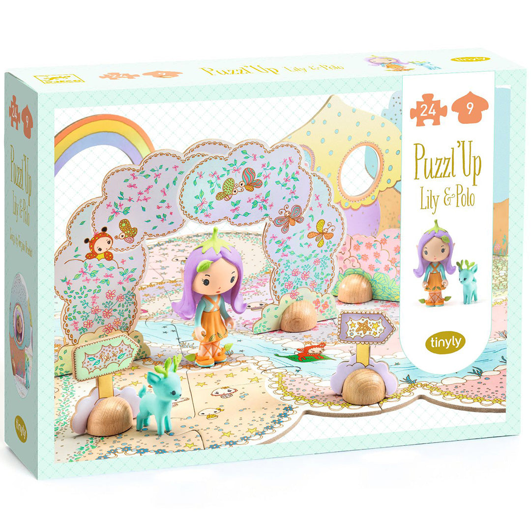 djeco tinyly vloerpuzzel puzzl'up lily - 33-delig