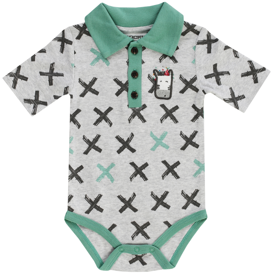 JACKY Polobody LEOPARDY alloverbedruckt  grau