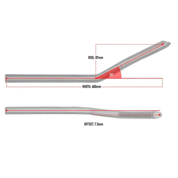 Profile Design Sonic Ergo 26a Aerobar Opzetstuur Zwart