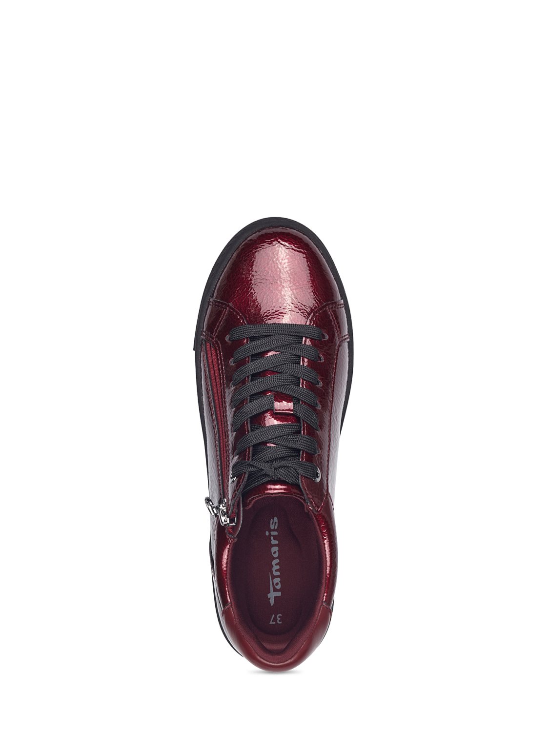 Tamaris Red Patent Platform Sneakers