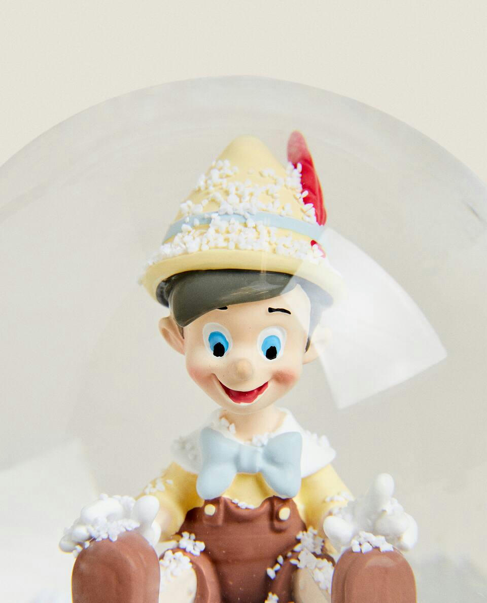 GLOBO DE NEVE DE NATAL DO PINÓQUIO INFANTIL DA DISNEY