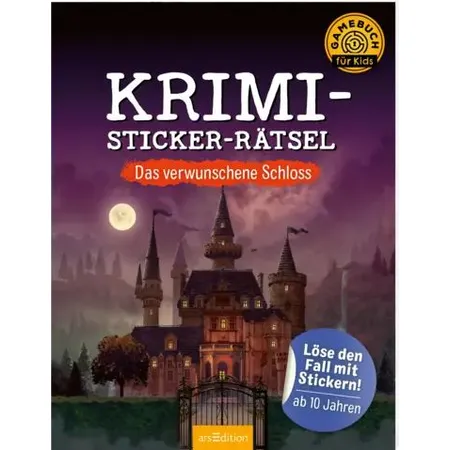 ars Edition Krimi-Sticker-Rätsel – Das verwunschene Schloss