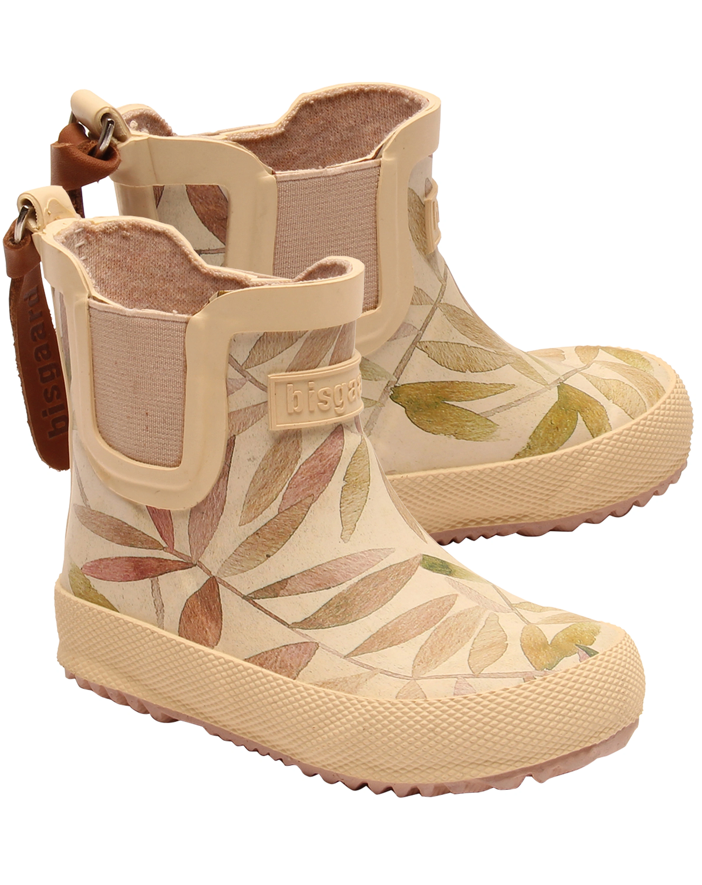 Gummistiefel BABY in beige leaves