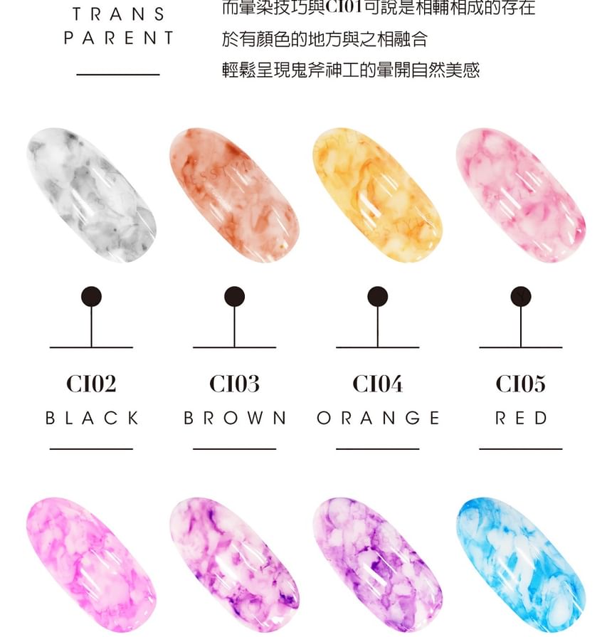 Cosplus - Julia UV Nail Color Ink CI08 Paars