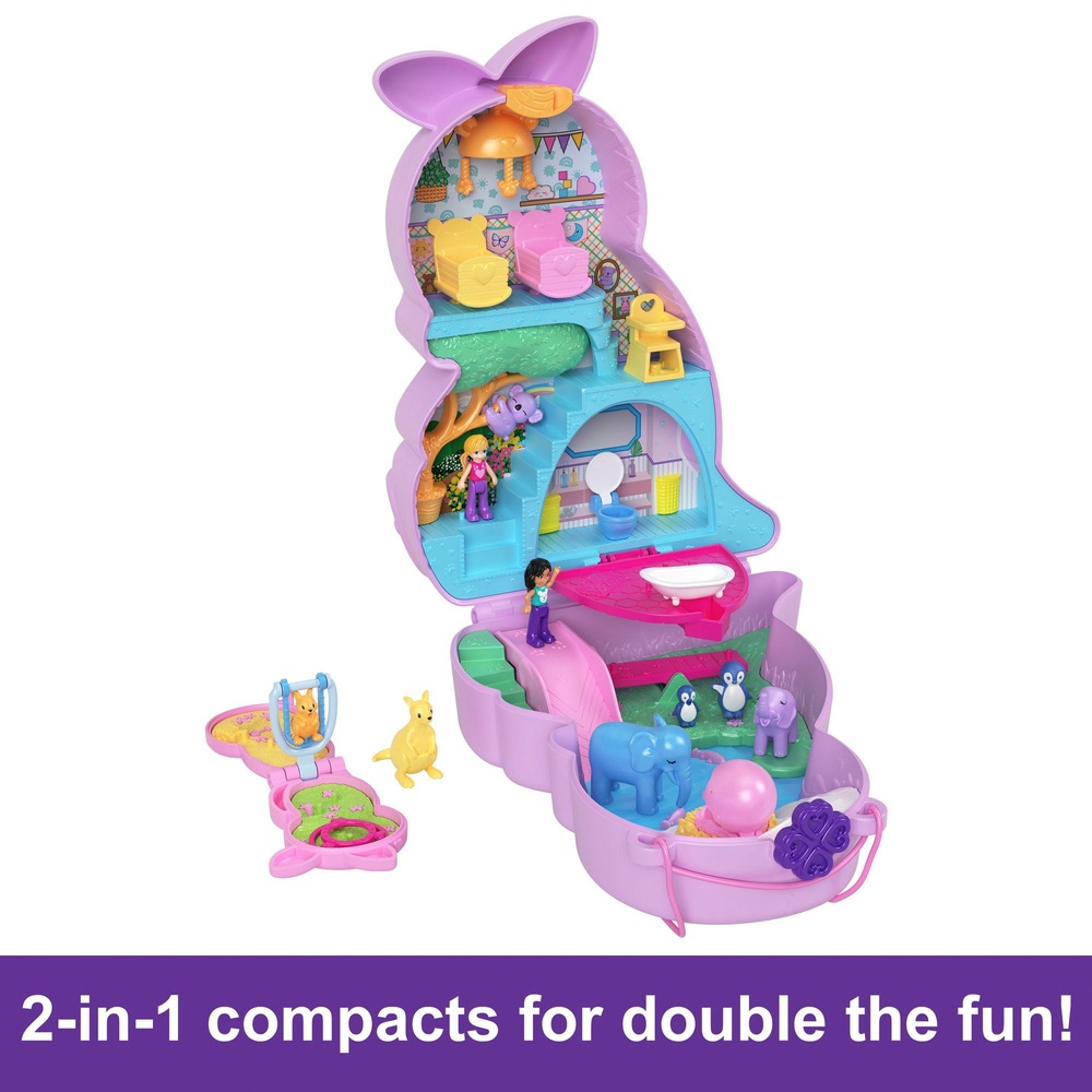 Polly Pocket Mama und Känguru-Handtasche Kompaktes Spielset