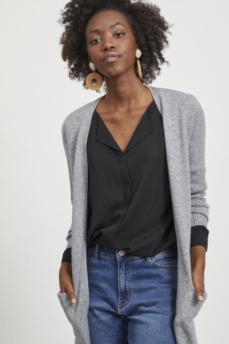 Vila grijze dames vest