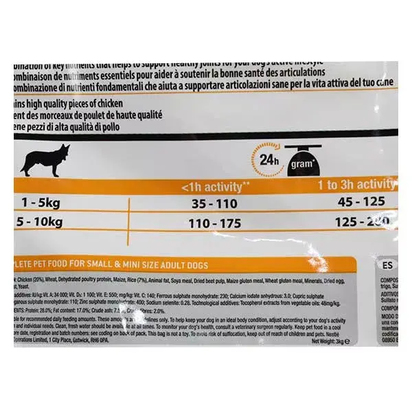 Purina Proplan OptiBalance Petit Chien Adulte Poulet 3kg