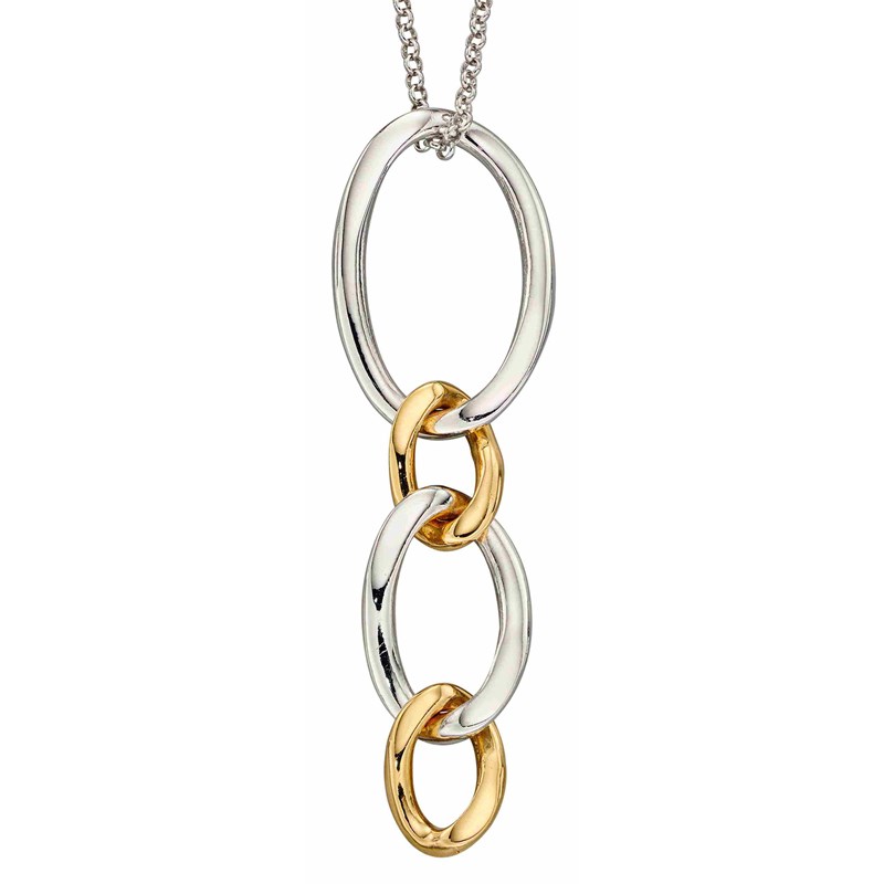 Collier plaqué or en argent 925/1000