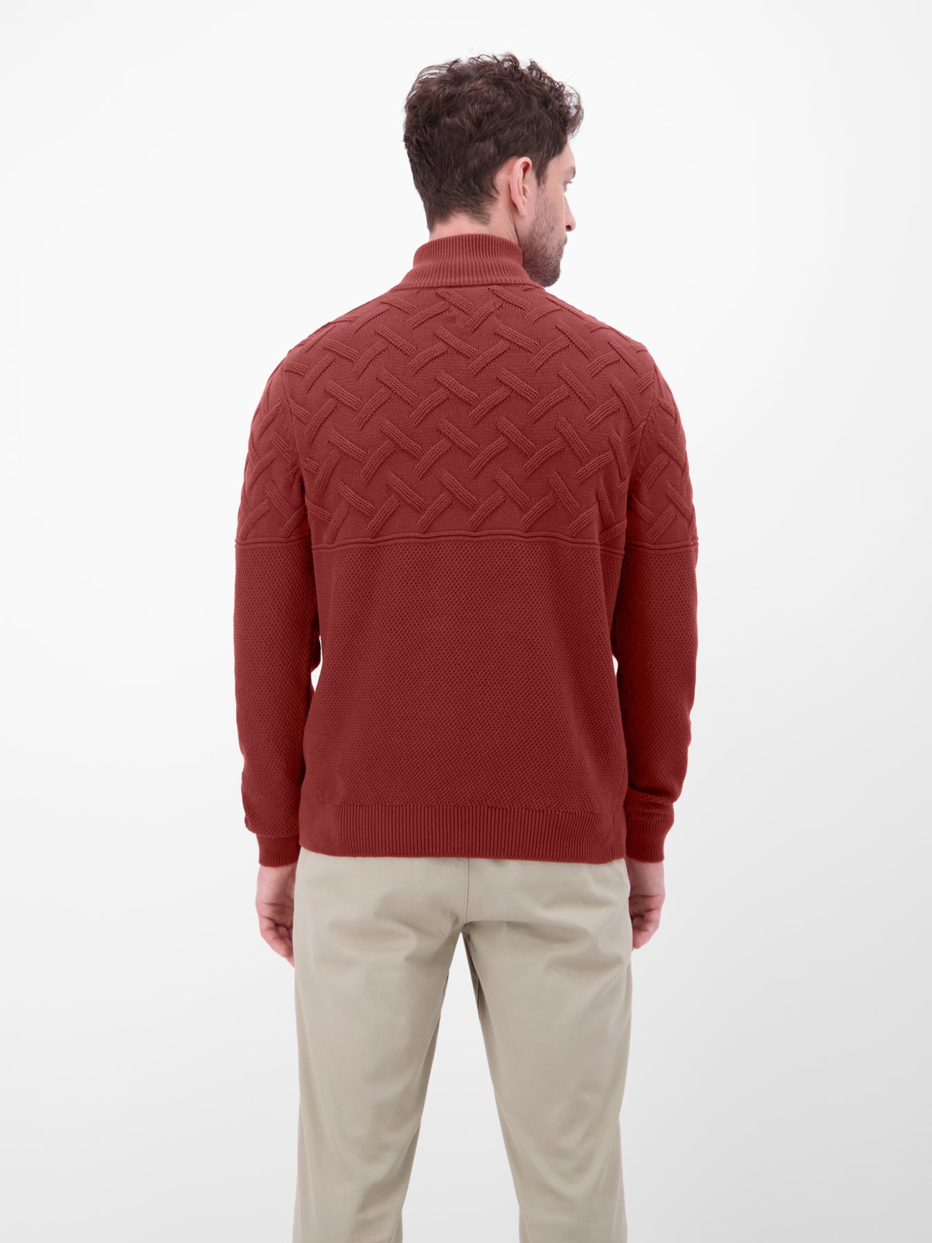 Herren-Troyer mit Jacquardmuster