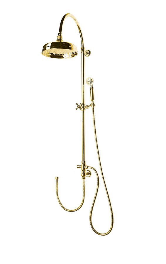 Sapho Vanity regendouche zonder douchekraan retro goud