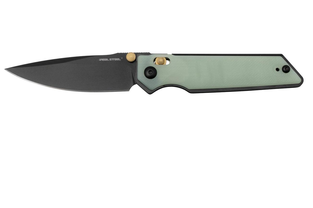 Real Steel Sacra, 7711NB Natural Jade G10, K110 Black, zakmes