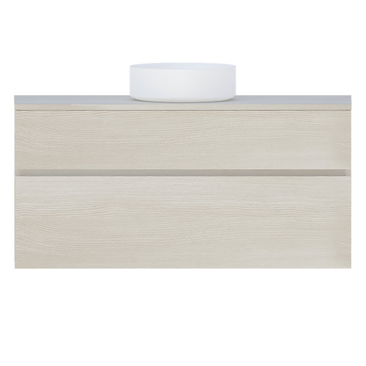 Plan de toilette Calao chêne naturel 120 cm