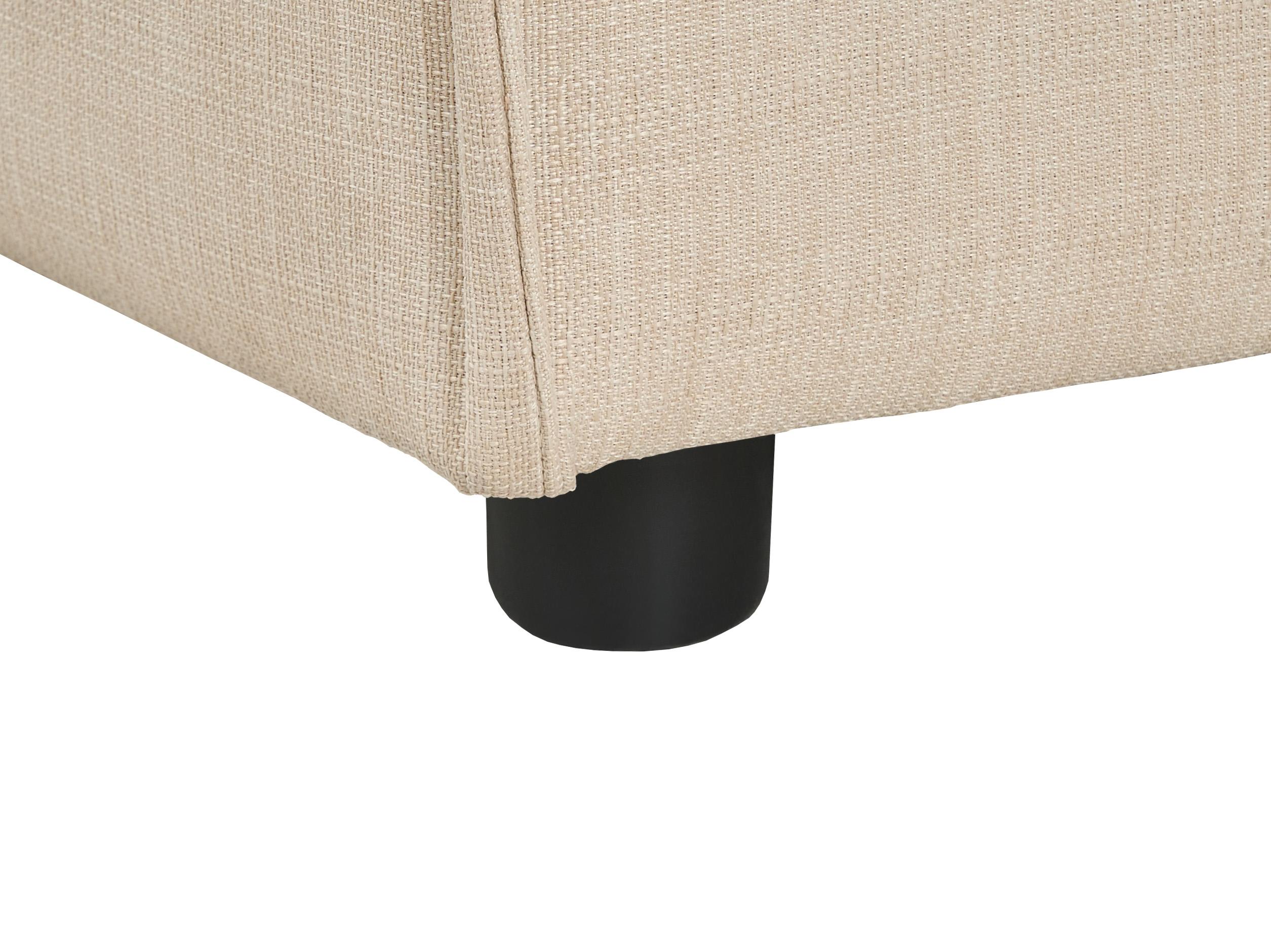 Linkszijdige chaise longue ARDAL Stof Beige
