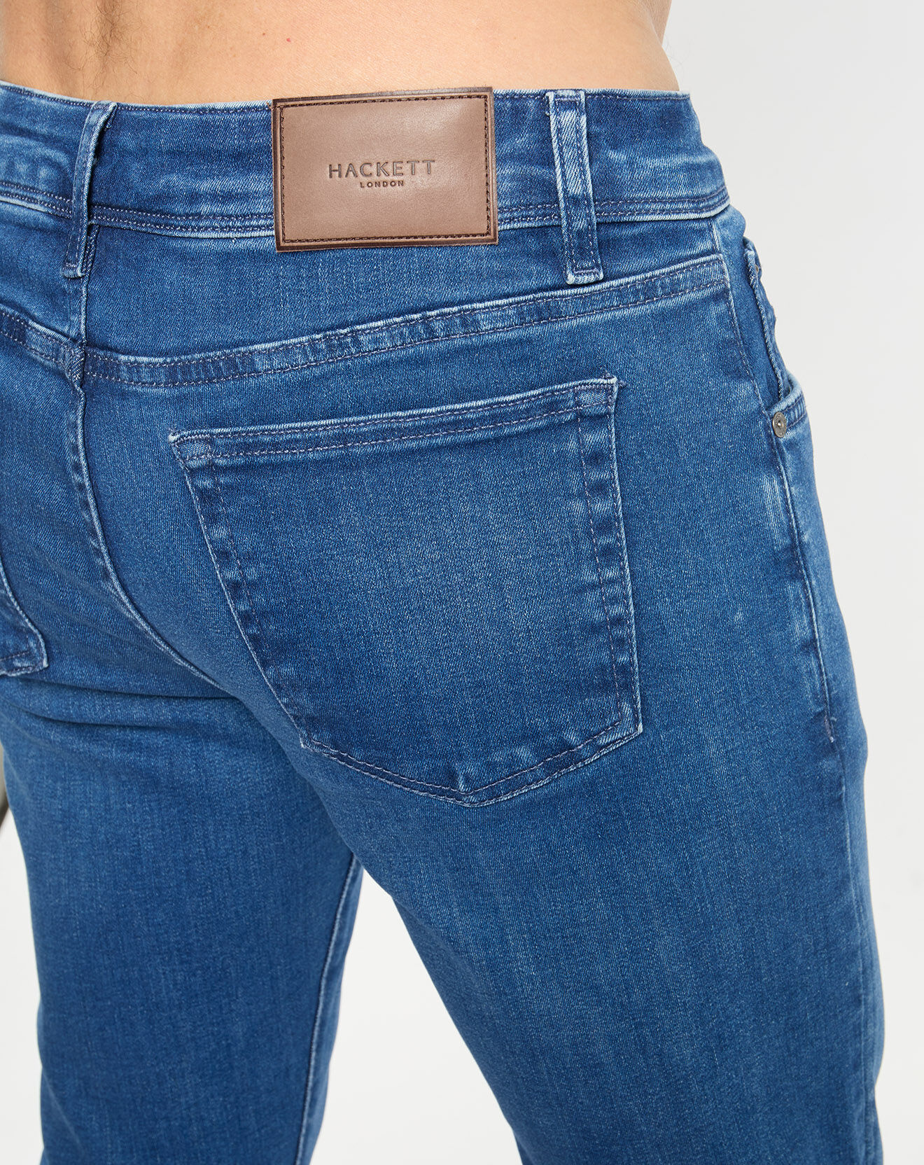 Hackett London Jean Slim Fit Wash Flex bleu moyen