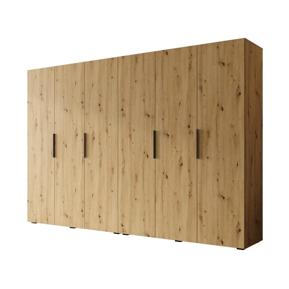 Meubella - Kledingkast Marquesa - Eiken - 300 cm