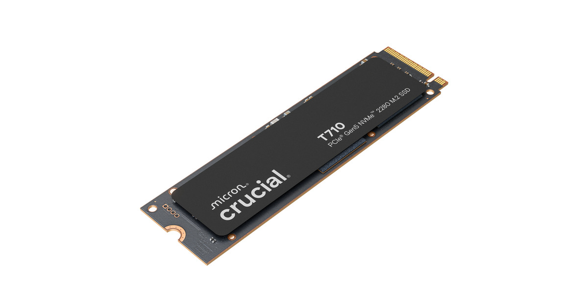 CrucialT710 2 TB SSD  (PCIe 5.0 x4, NVMe 2.0, M.2 2280)