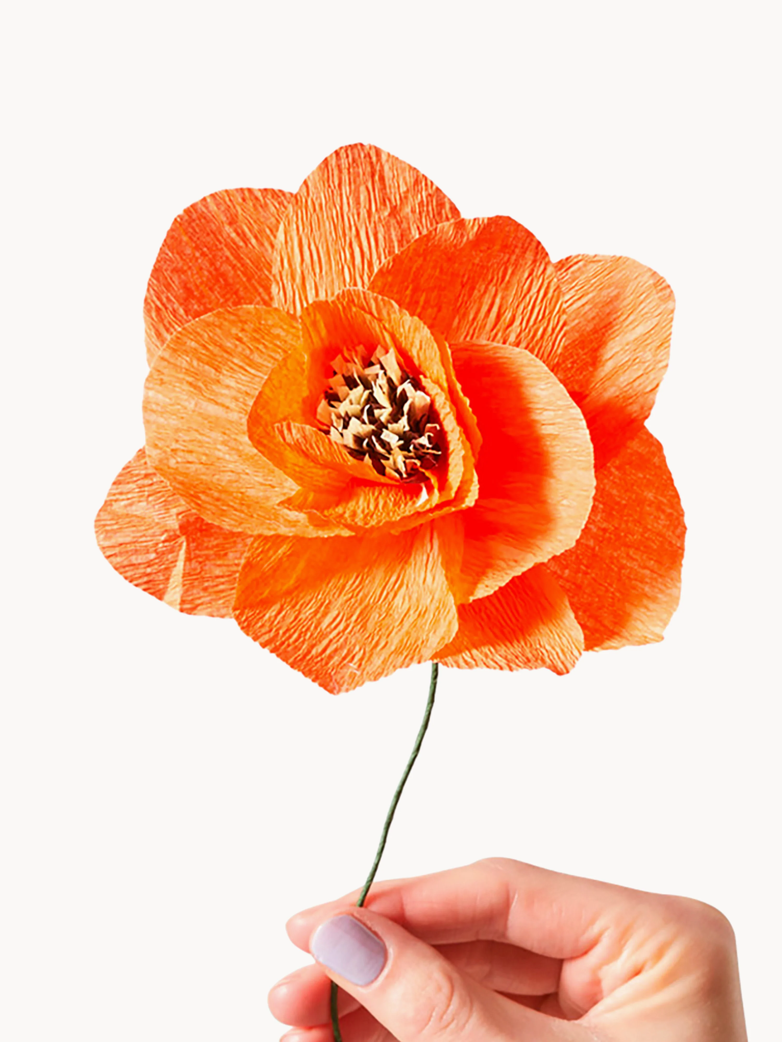 Handgemaakte kunstbloem Poppy