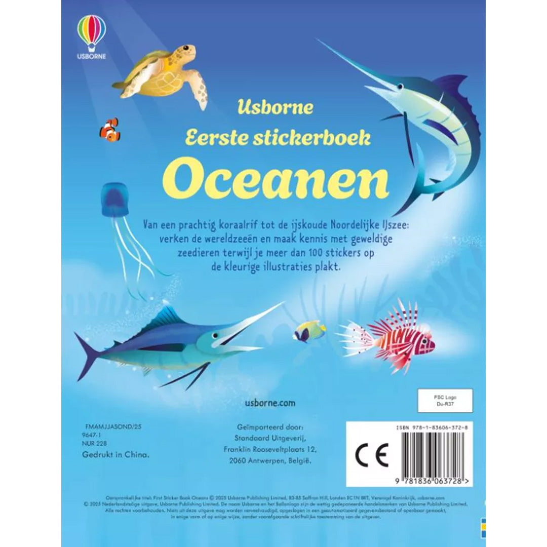 uitgeverij usborne eerste stickerboek oceanen