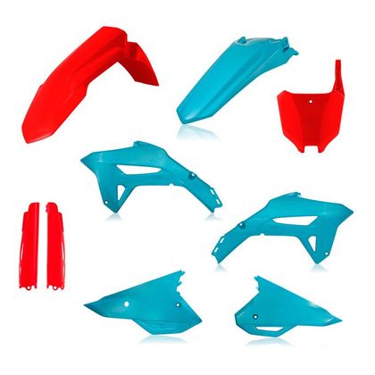 Kit plastiques Acerbis Full - Vert / Rouge