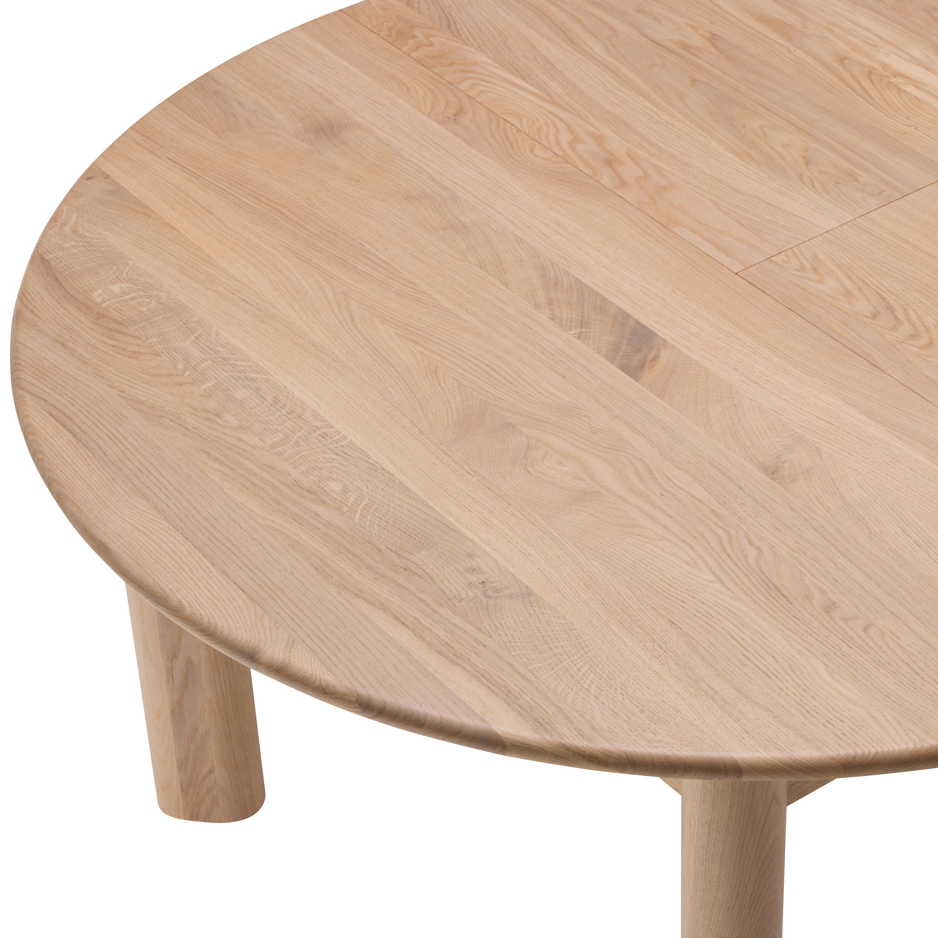 PURO Ausziehtisch - Eiche weiss / H: 75.0 cm