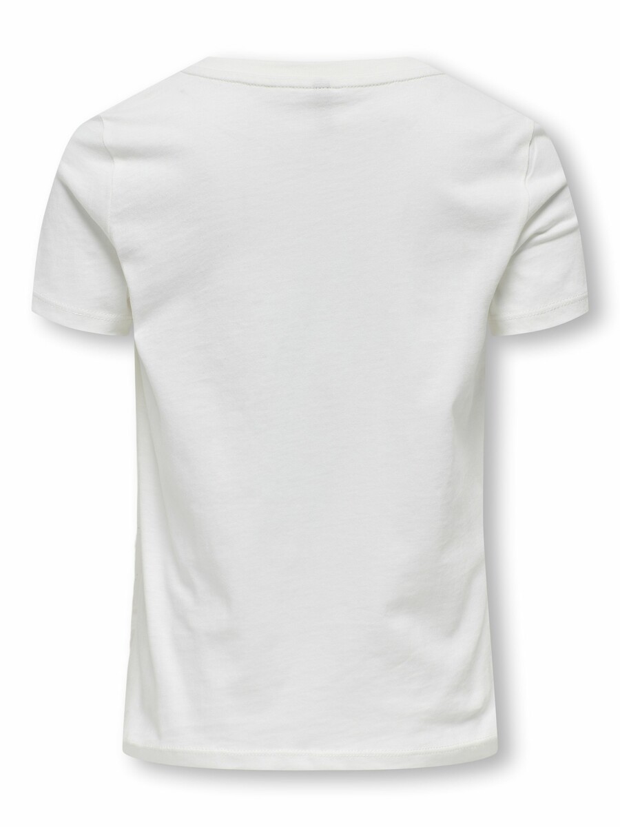 SOMENTE PARA CRIANÇAS<br>Camiseta de manga curta com estampa floral que transmite bem-estar