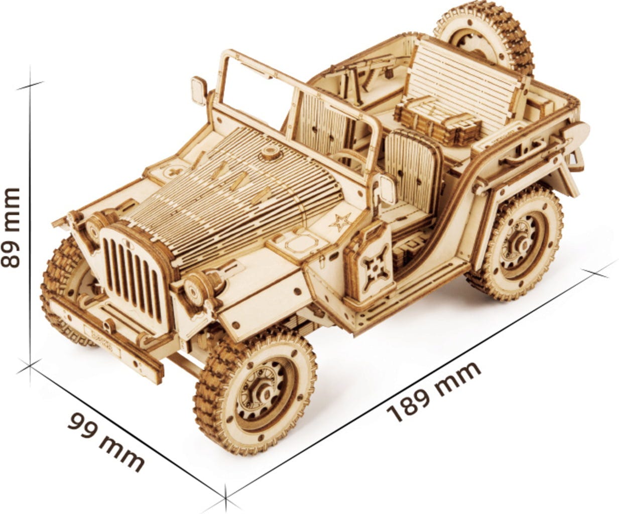 ROKR  Army Field Car    3D Holzpuzzle: Gebaut für jedes Terrain