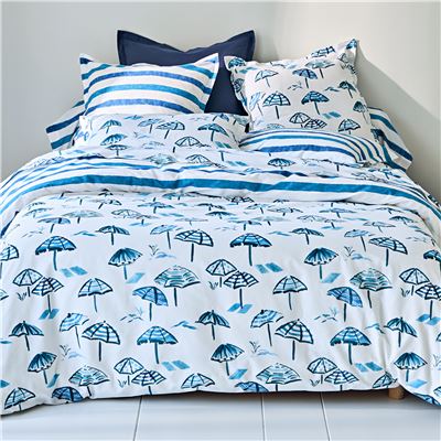 Linge de lit motif parasols