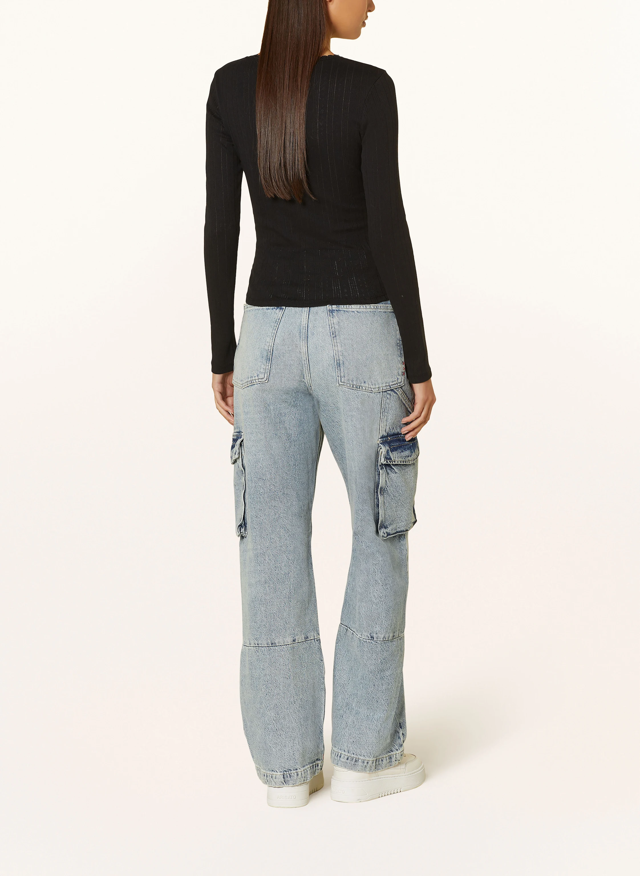 TOMMY JEANS Longsleeve mit Spitze