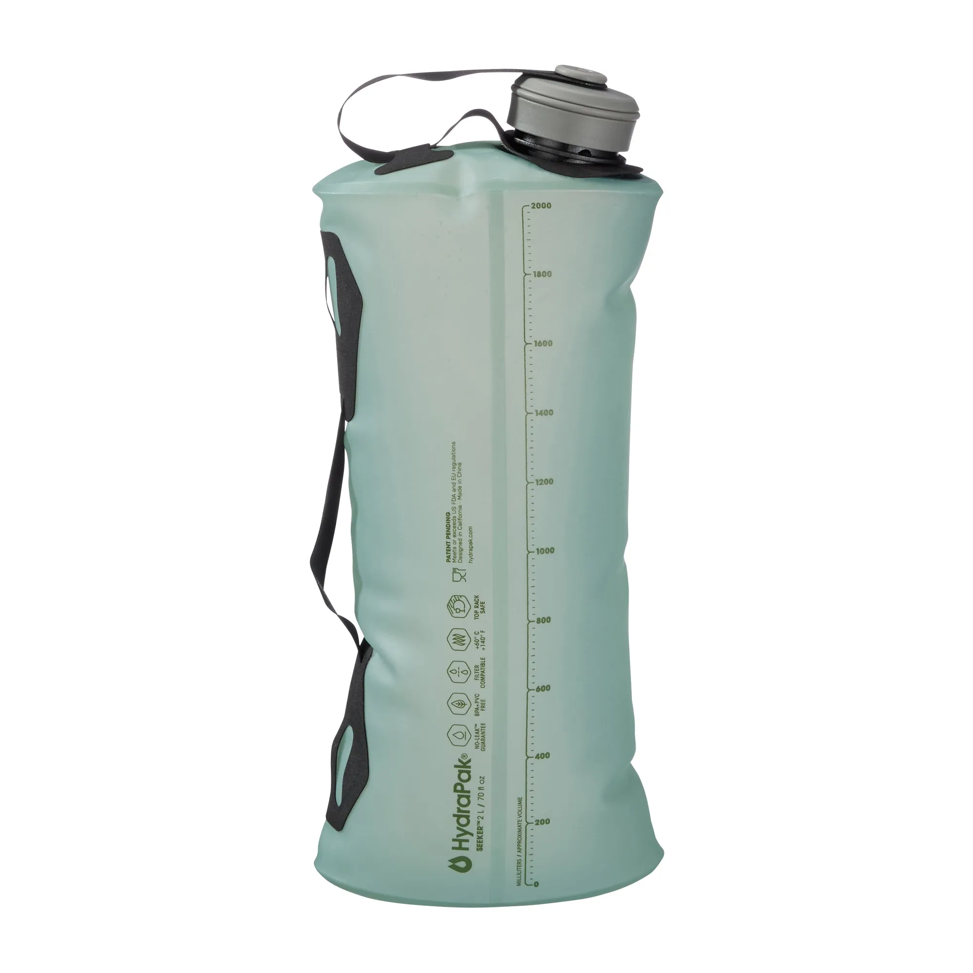 HydraPak -  HydraPak Wasserbehälter Seeker 2 L sultro green