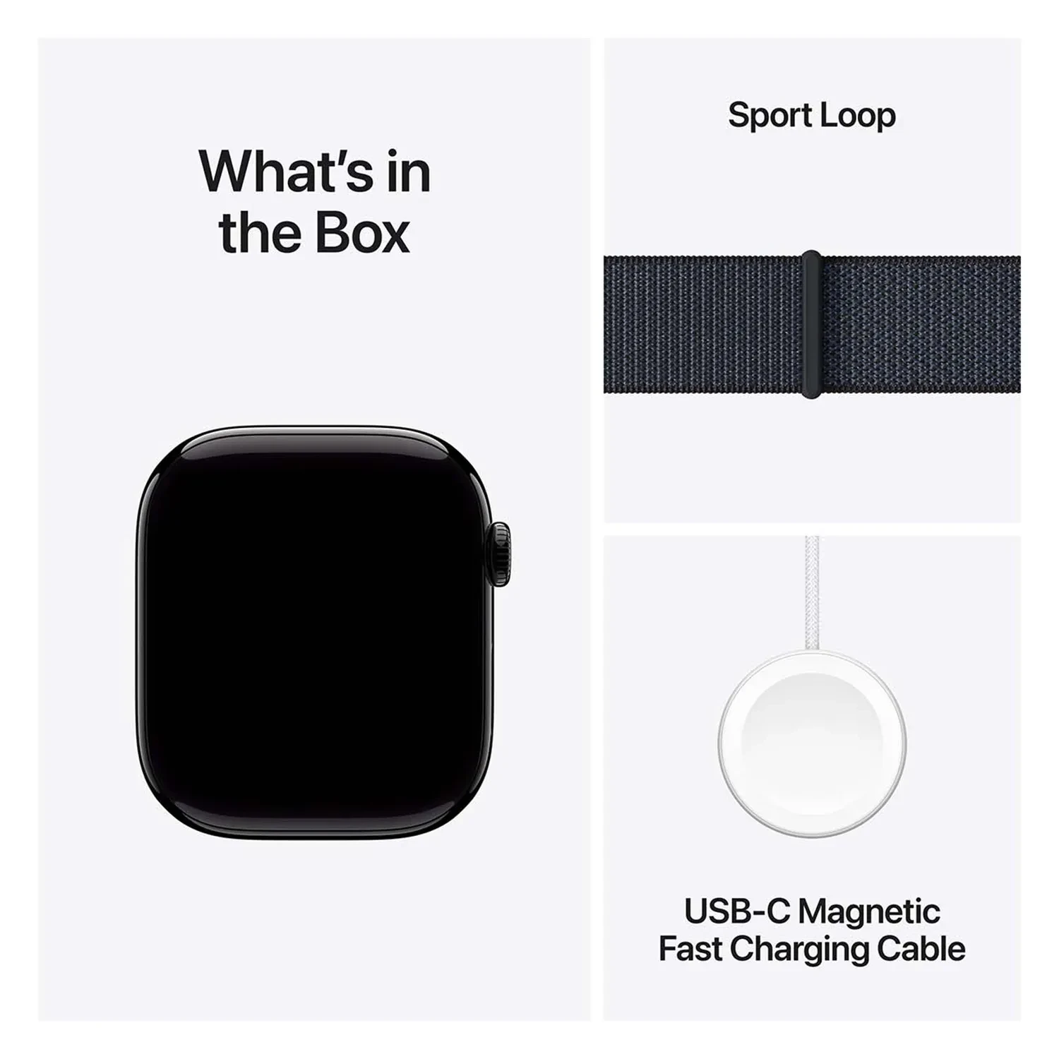 Apple Watch Series 10 GPS 46mm Jet Black Aluminium Sport Loop MWWR3