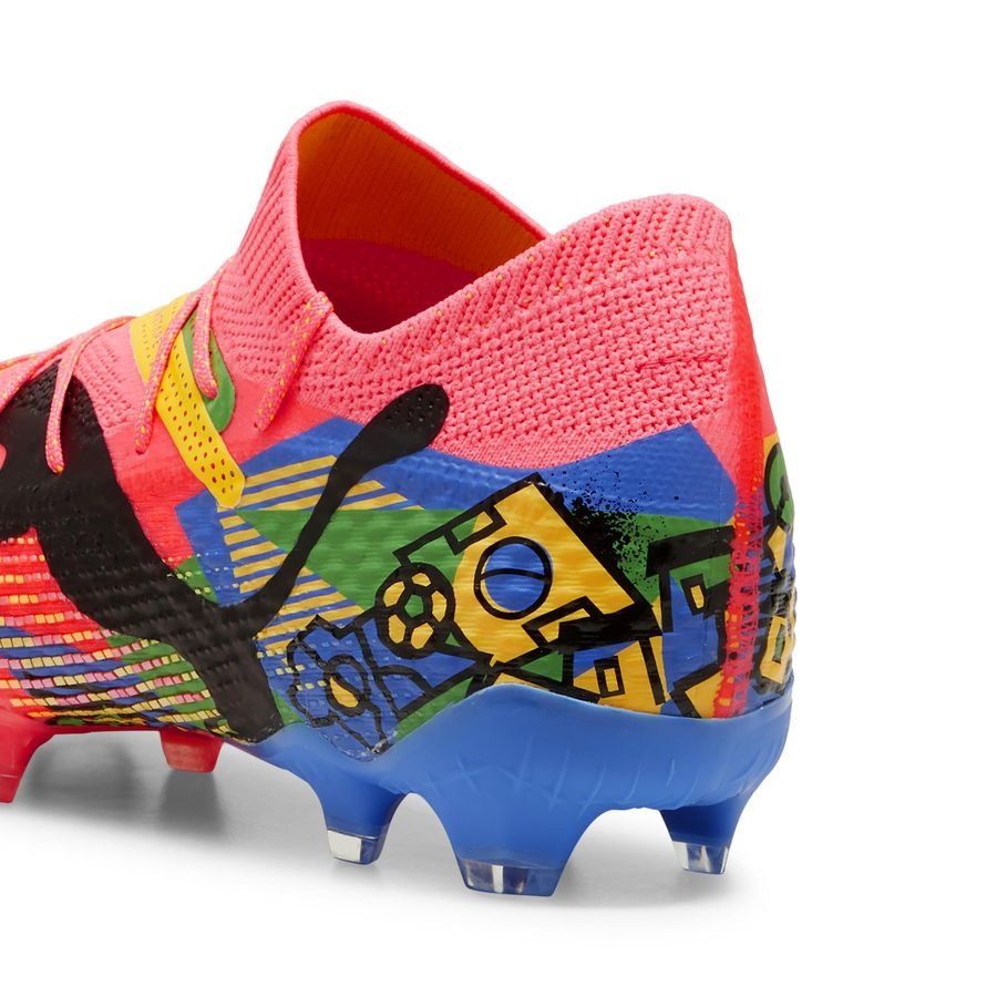 PUMA Future 7 Ultimate FG/AG NJR Copa - Crépuscule/Noir/Sun Stream/PUMA Green/Bleu ÉDITION LIMITÉE