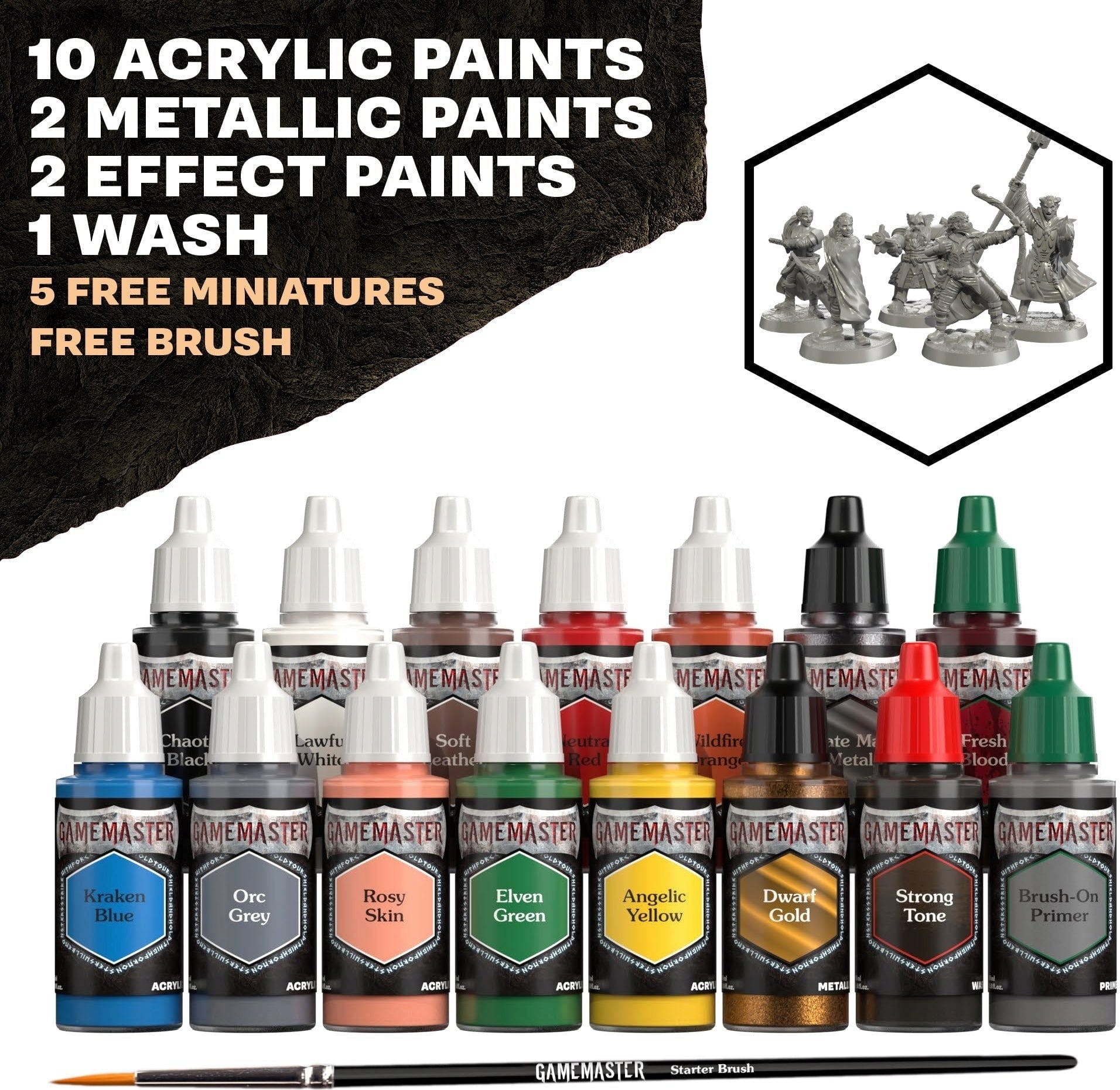 The Army Painter  GameMaster: Adventure Starter Role-Playing Paint Set    Das perfekte Bastelset für den Einstieg in die Miniaturwelt!