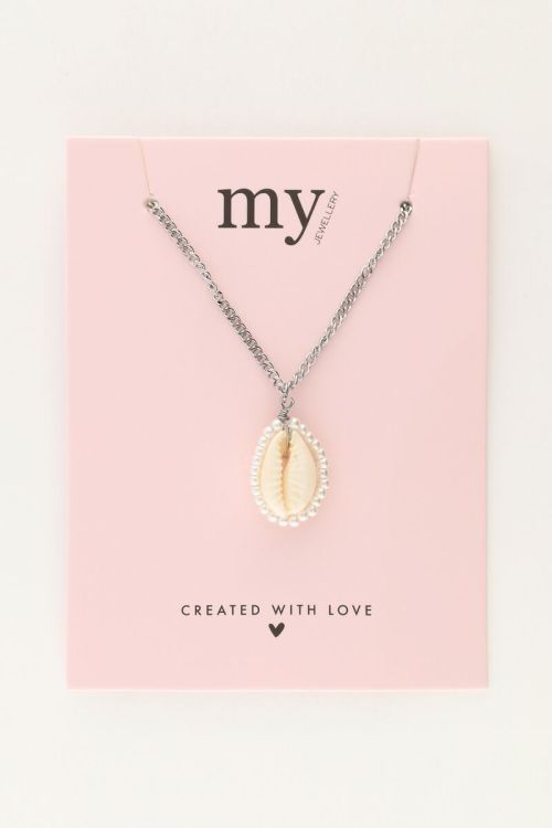 Ketting met schelp en parels