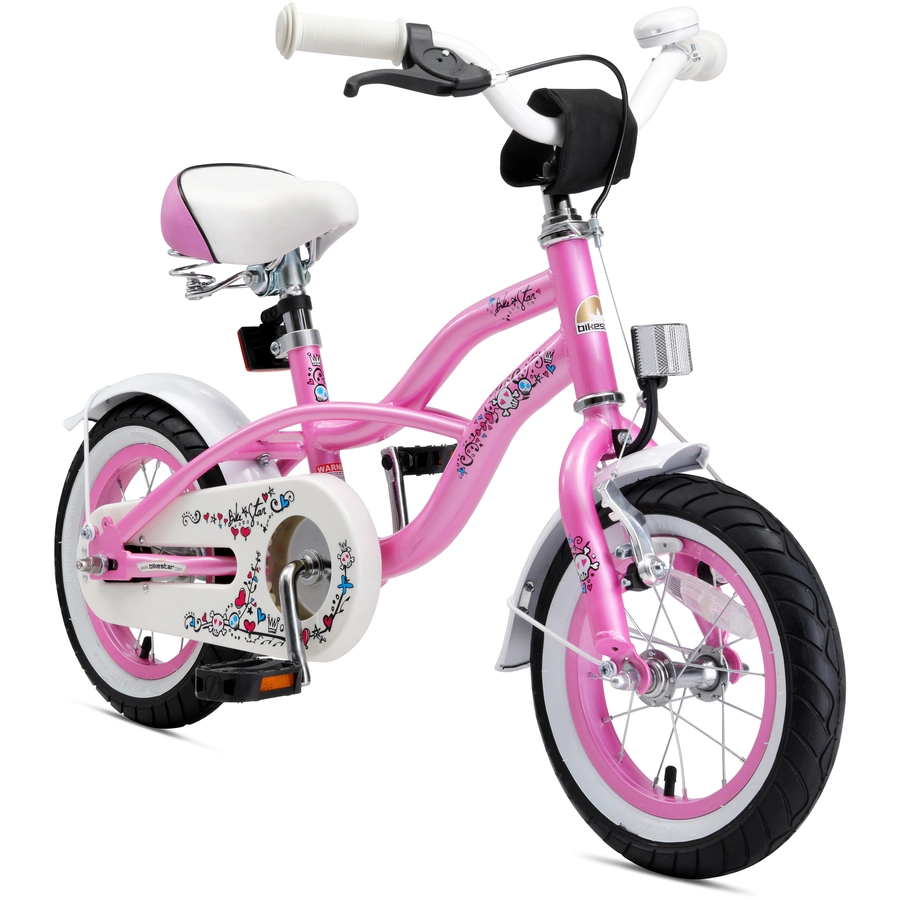 Bikestar Kinderrad 12 Zoll Cruiser pink