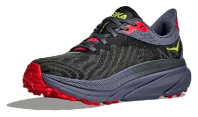 Chaussures Trail Hoka Challenger 7 Noir/Bleu/Rouge Femme
