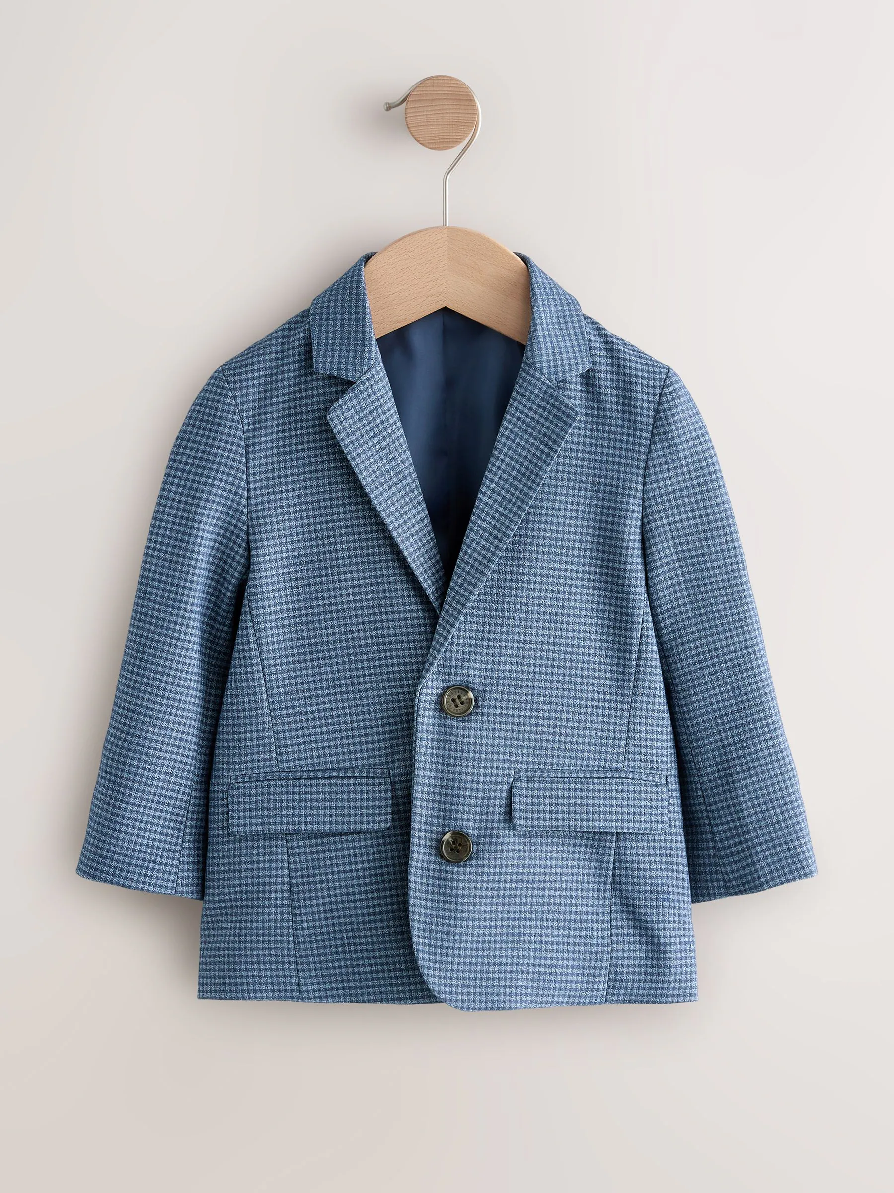 Blauw geruit - Blazer (3 mnd - 9 jr)