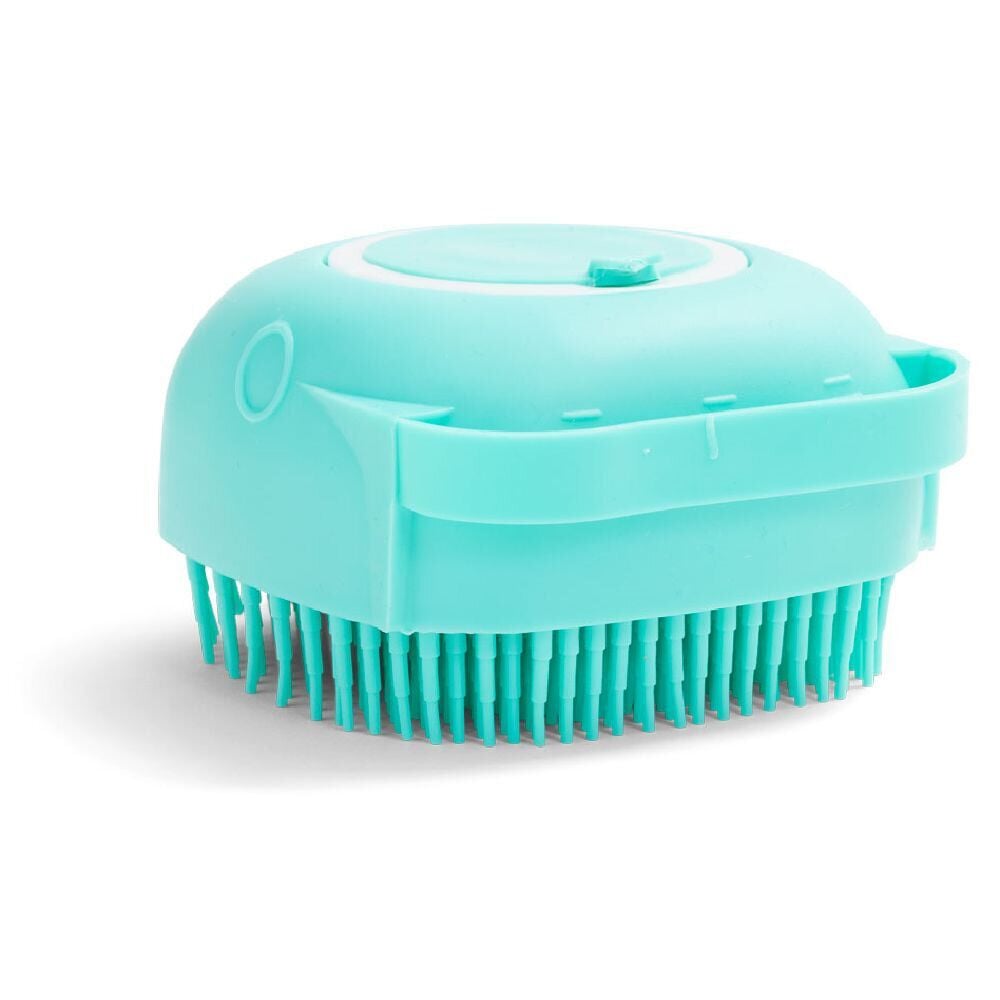 Brosse de nettoyage silicone souple avec réservoir 3 coloris